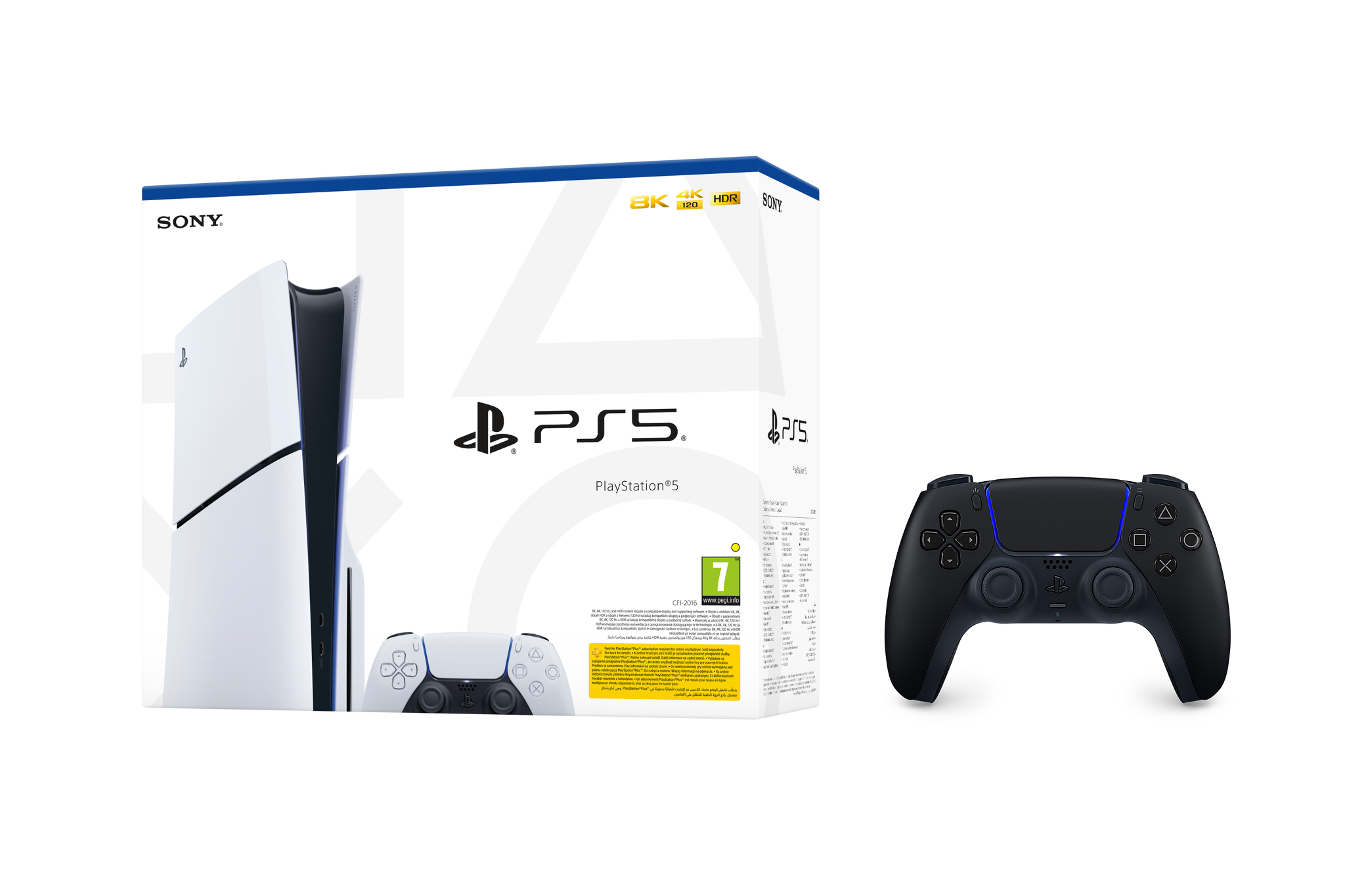 Igralna konzola PlayStation 5 Slim + dodaten DualSense kontroler (črn)