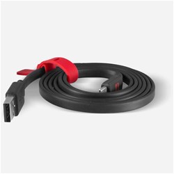 Kabel ploščati usb/c črna