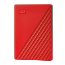 WD zunanji disk My Passport 2TB USB 3.0, rdeč
