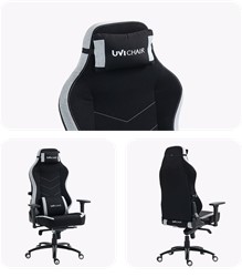 Gamerski stol  UVI: Chair Alpha, siva
