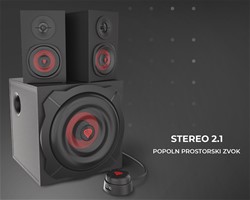 Zvočniki Genesis HELIUM 610BT, Stereo 2.1, Bluetooth, 60W