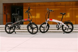 Električno zložljivo kolo S-bikes F50e, siva