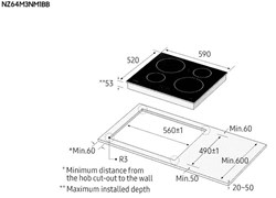 Kuhalna plošča Samsung NZ64M3NM1BB/OL