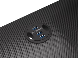 Gaming miza GENESIS HOLM 300 RGB,  črna