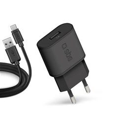 Adapter s kablom Mikro USB 5W, SBS, črna