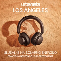 URBANISTA LOS ANGELES brezžične slušalke, solarne, BT, črne (Midnight Black)