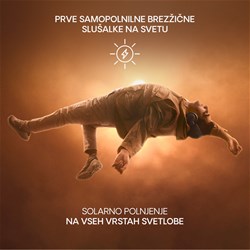 URBANISTA LOS ANGELES brezžične slušalke, solarne, BT, črne (Midnight Black)