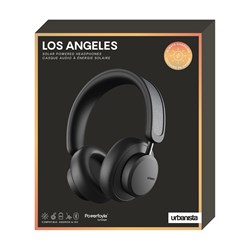 URBANISTA LOS ANGELES brezžične slušalke, solarne, BT, črne (Midnight Black)