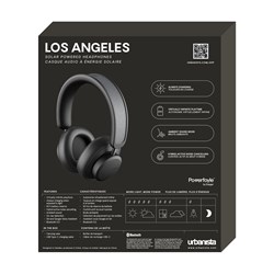 URBANISTA LOS ANGELES brezžične slušalke, solarne, BT, črne (Midnight Black)