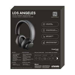 URBANISTA LOS ANGELES brezžične slušalke, solarne, BT, črne (Midnight Black)