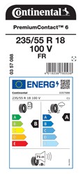 Letne pnevmatike Continental 235/55R18 100V FR PremiumContact 6