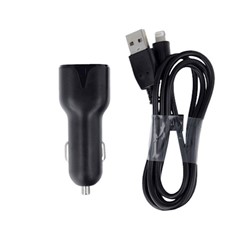 Avtopolnilec 2x USB 2,4A + kabel Lightning FAST Fast charge