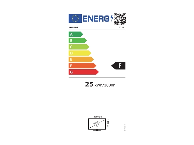 LED monitor Philips 275B1 QHD IPS B-line