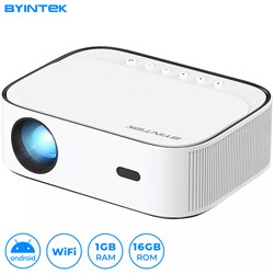 BYINTEK K45 prenosni LED projektor, Android, WiFi, 1GB+16GB, bel
