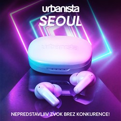 URBANISTA SEOUL brezžične slušalke, BT 5.2, TWS, do 32 ur, bele