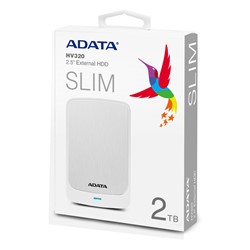 Zunanji disk ADATA HV320 2TB, Bela