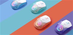 Brezžična gaming miška MARVO FIT PRO G1W , bela