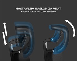 Gaming/pisarniški stol GENESIS ASTAT 200  PureFlow™,  CareGlide™, črn