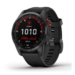 Pametna ura Garmin Fenix 7S - Solar Edition (Siv model s črnim paščkom)