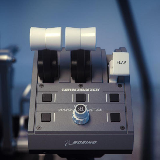 Letalski sistem Thrustmaster CA YOKE PACK BOEING EDITION, črna
