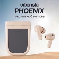 Brezžične SOLARNE slušalke URBANISTA PHOENIX, solarno polnjenje, rose gold