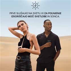 Brezžične SOLARNE slušalke URBANISTA PHOENIX, solarno polnjenje, rose gold