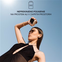 Brezžične SOLARNE slušalke URBANISTA PHOENIX, solarno polnjenje, rose gold
