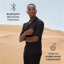 Brezžične SOLARNE slušalke URBANISTA PHOENIX, solarno polnjenje, rose gold
