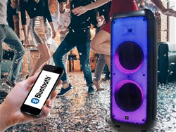 Prenosni KARAOKE zvočnik MANTA SPK5450 PHANTOM, polnilna baterija, X-Bass, črna