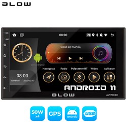 Avtoradio BLOW AVH9930, Android 11,7-palčen zaslon na dotik, 2 DIN, 2GB RAM,črna