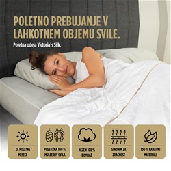 Poletna svilena odeja Vitapur Victoria's Silk Summer, 250x200 cm