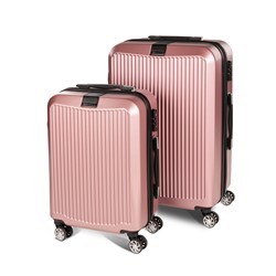 2-delni set kovčkov Scandinavia Carbon Series, roza 