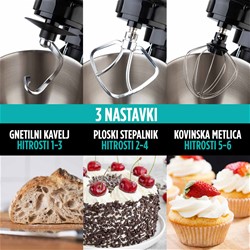 Kuhinjski robot Rosmarino Infinity PRO, črna