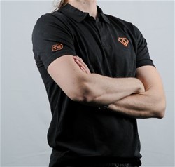 Moška polo majica Diamant Esport, L, črna