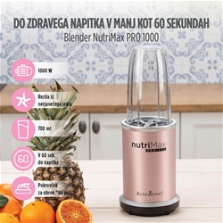 Mešalnik Rosmarino NutriMax PRO Infinity, rosegold
