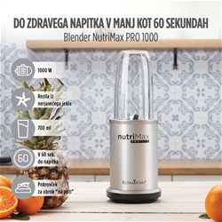 Mešalnik Rosmarino NutriMax PRO infinity, siva