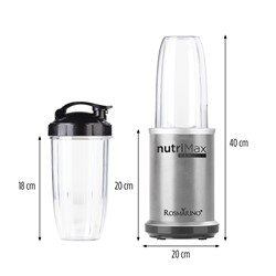 Mešalnik Rosmarino NutriMax PRO infinity, siva