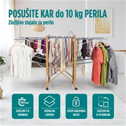 Zložljivo stojalo za sušenje perila Vitapur