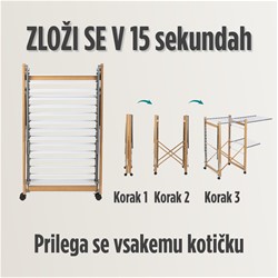 Zložljivo stojalo za sušenje perila Vitapur