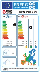 Klimatska naprava VOX IJP12-PCPMWB z montažo