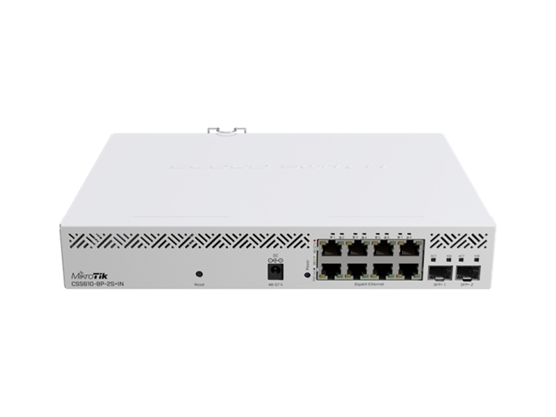 Stikalo Mikrotik CSS610-8P-2S+IN 8-port Gigabit 2xSFP+