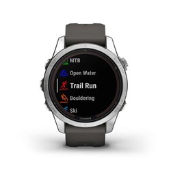 Pametna ura Garmin fenix 7S Pro Solar Glass stainless steel, črna