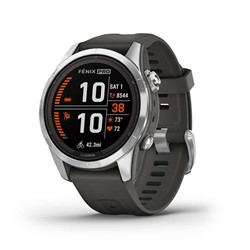Pametna ura Garmin fenix 7S Pro Solar Glass stainless steel, črna