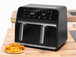 ALPINA DOUBLE cvrtnik/friteza na vroč zrak, XXL, 8L, brez olja, 1700W, digitalen