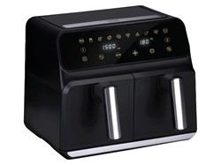 ALPINA DOUBLE cvrtnik/friteza na vroč zrak, XXL, 8L, brez olja, 1700W, digitalen