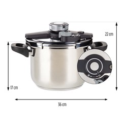 Visokotlačni lonec Rosmarino Pour&Cook 6L