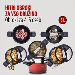 Lonec za kuhanje pod tlakom s pametno pokrovko Rosmarino 5 l - 24 cm