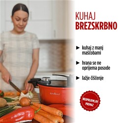 Lonec za kuhanje pod tlakom s pametno pokrovko Rosmarino 5 l - 24 cm