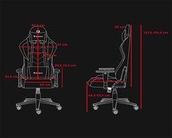 Gaming / pisarniški stol, GENESIS NITRO 550 G2, ergonomski, kolesa CareGLide™