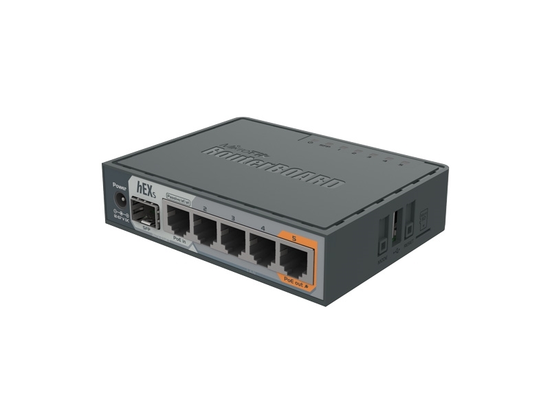 Mikrotik RB760iGS hEX S 5-port Gigabit usmerjevalnik